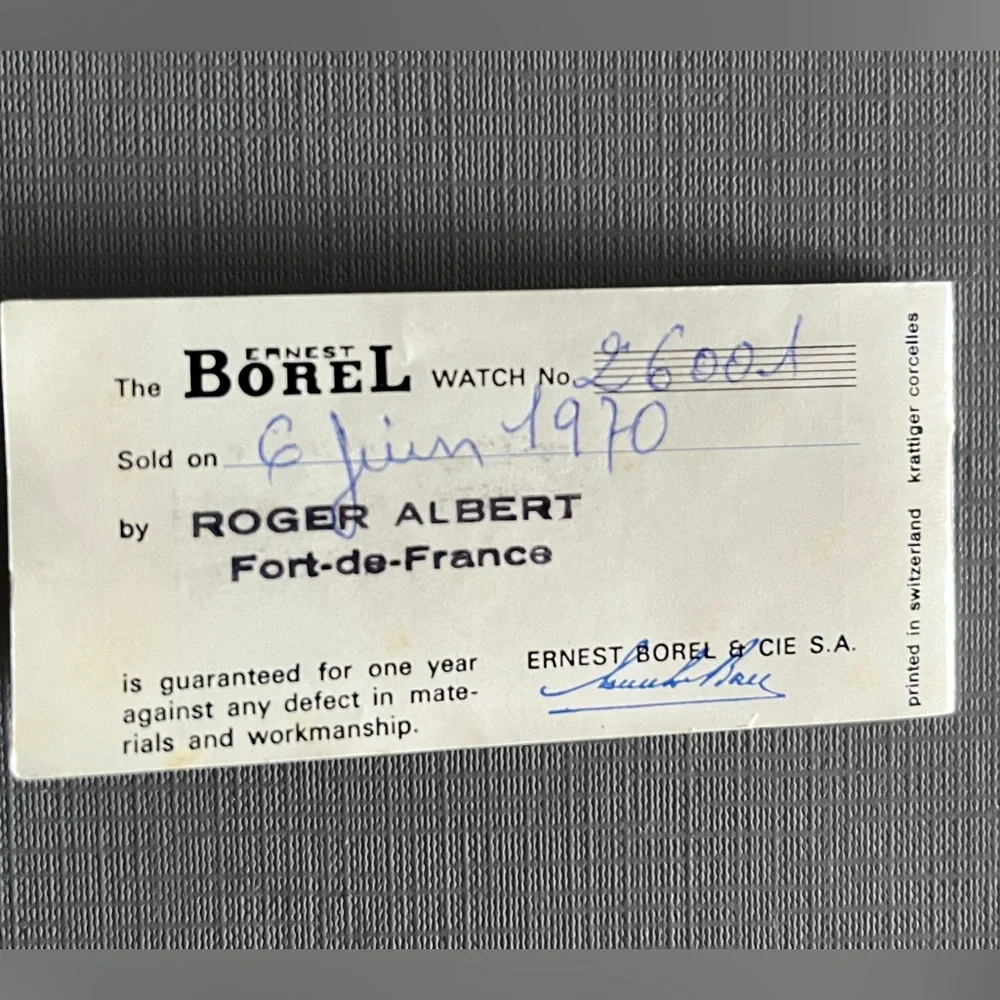 Vintage Ernest Borel Cocktail Watch in 18k Yellow Gold Plated Stainless 1970